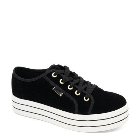 tenis flatform moleca preto
