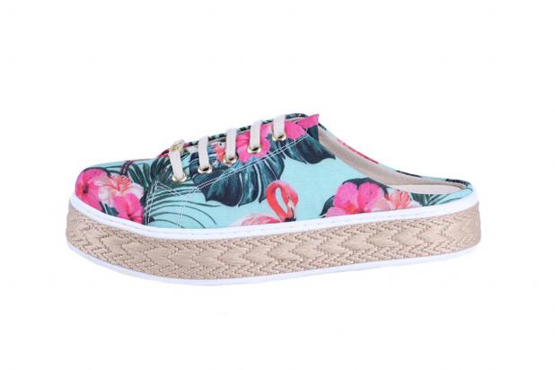 tenis flatform florido