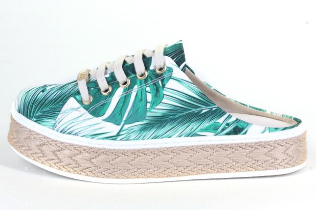 tenis flatform mule