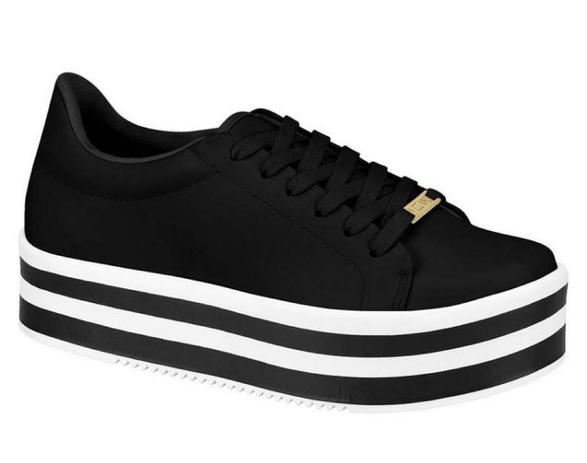 tenis vizzano preto fosco