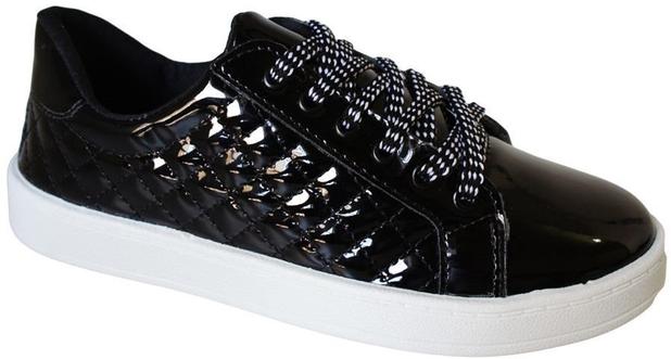 tenis de verniz com salto