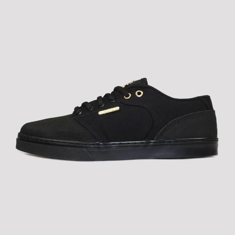 tenis hocks preto e dourado