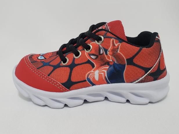 tenis homem aranha com led