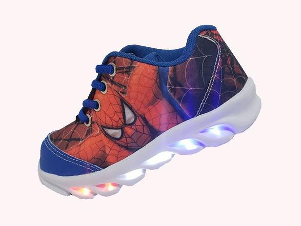 tenis bibi led homem aranha