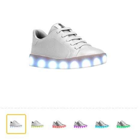 Tênis Infantil Bibi Luzinhas de LED TAMANHO 35 BRANCO Menor preço em Tênis Infantil Bibi Luzinhas de LED TAMANHO 35 BRANCO