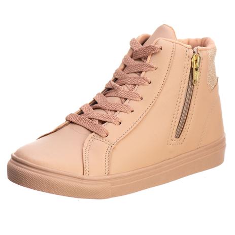 Tênis Infantil Cano Alto Feminino Botinha Com Brilho - AS242 - Algarte  Shoes - Tênis Feminino - Magazine Luiza