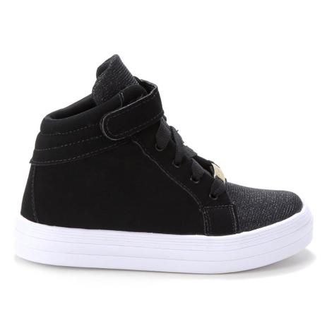 Tênis Infantil Cano Médio Menina Fashion Gliter Feminino Menor preço em Tênis Infantil Cano Médio Menina Fashion Gliter Feminino