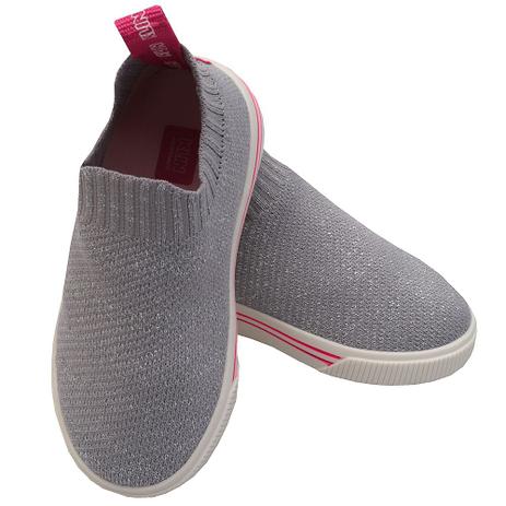 tenis infantil cinza