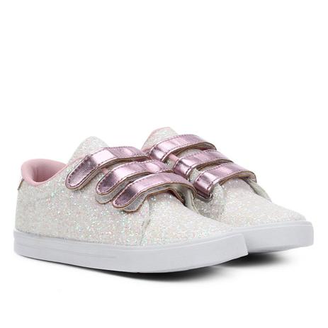 Tênis Infantil Kurz Coleção Fofinhos Glitter Velcro Feminino Menor preço em Tênis Infantil Kurz Coleção Fofinhos Glitter Velcro Feminino