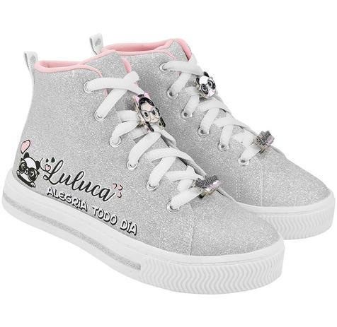 tenis com glitter prata