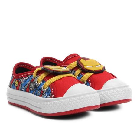 tenis do homem de ferro infantil