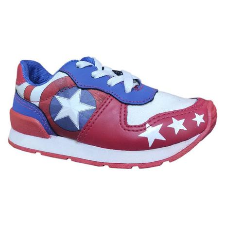 Tênis Infantil Masculino Vingadores Capitão América - N 30 - Sugar Shoes -  Calçados Infantis - Magazine Luiza