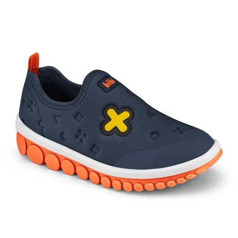 Tênis Infantil Menino Bibi Roller 2.0 Azul Naval e Laranja - Calçados Bibi  - Tênis Infantil - Magazine Luiza
