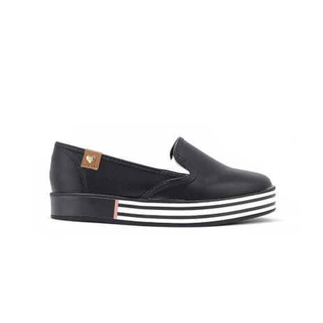 slip on preto infantil