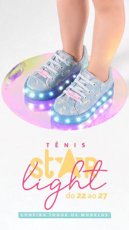 sapato led infantil