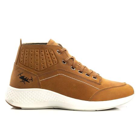 Tênis Jhon Boots Yeezy Sneakers Couro - Cevada Menor preço em Tênis Jhon Boots Yeezy Sneakers Couro - Cevada