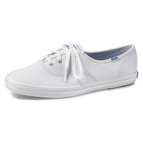 Tenis KEDS Champion Woman Leather KD102256 Couro - Branco Menor preço em Tenis KEDS Champion Woman Leather KD102256 Couro - Branco