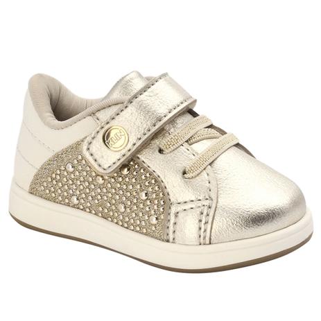 Tênis Infantil Klin Algodão Doce 161 Branco/Rosa Claro | Klin