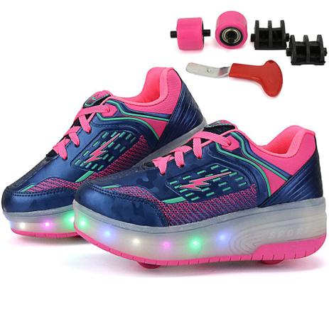 tenis infantil de rodinha e led