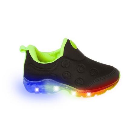 Tênis Led Infantil Masculino Ortopé Power Light Preto e Amarelo Menor preço em Tênis Led Infantil Masculino Ortopé Power Light Preto e Amarelo