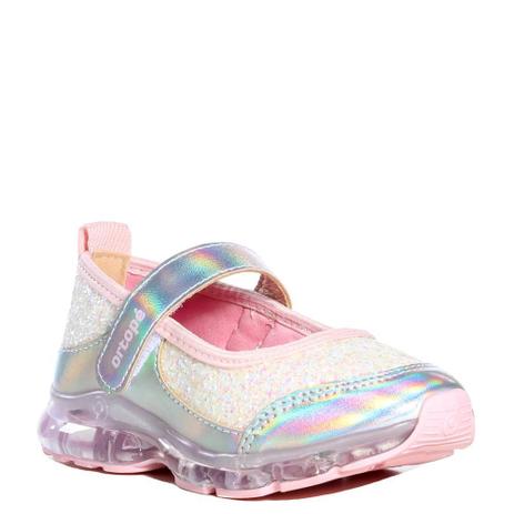 Tênis Led Infantil Menina Ortopé Power Light Glitter Pink Prata - Ortope -  Tênis Infantil - Magazine Luiza