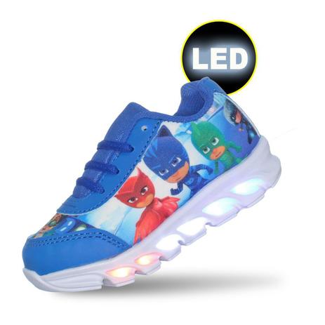tenis infantil de led masculino