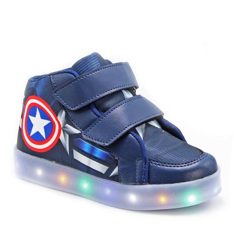 tenis led masculino cano alto