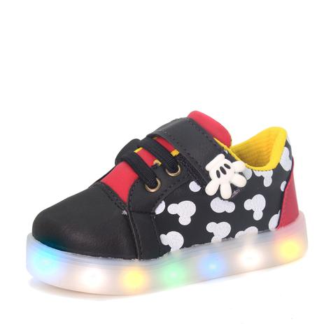 Tenis Luz Led Mickey infantil feminino preto amarelo - Kidstep - Tênis  Infantil - Magazine Luiza
