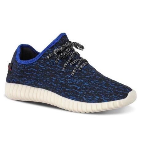 Tênis Masculino Adaption YZY Caminhada - Azul Menor preço em Tênis Masculino Adaption YZY Caminhada - Azul