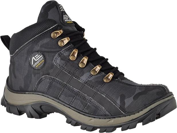 Tênis Masculino Adventure Coturno Masculino Camuflado Cinza - Adaption Menor preço em Tênis Masculino Adventure Coturno Masculino Camuflado Cinza - Adaption