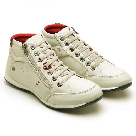 tenis cano alto com ziper masculino