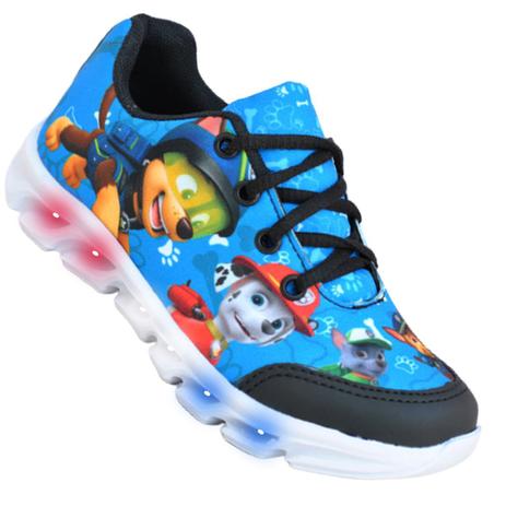 tenis infantil patrulha canina com luz
