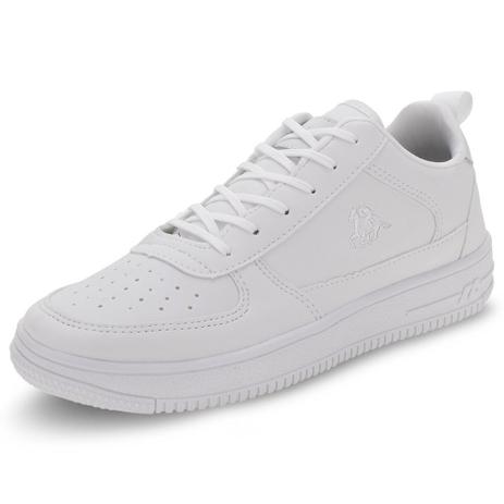 tenis branco masculino polo