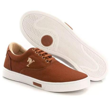 Tênis Masculino Polo Joy Sapatenis Marrom no Estilo Casual Solado Macio em  Borracha - Tênis Masculino - Magazine Luiza