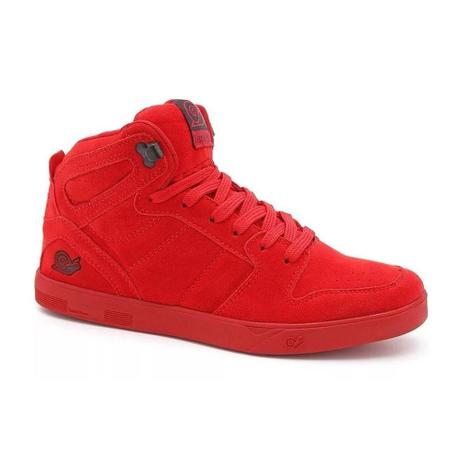 Tênis Cano Alto Masculino Rock Fit Strokes Vermelho | ROCK FIT