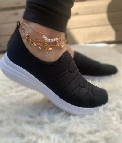 Tenis meia calce facil slip on skeaker elastico conforto casual macio  sapatenis - bordado shoes - FOR ALL AUTENTHIC - Slipper / Slip On Feminino  - Magazine Luiza