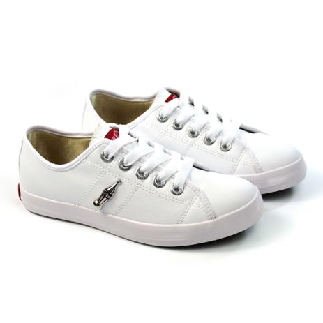 tenis feminino branco coca cola