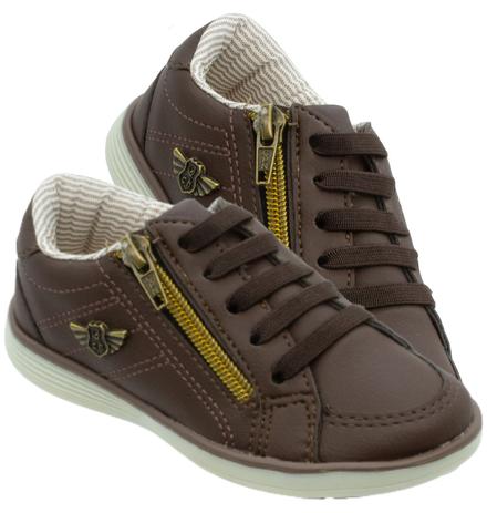 Tênis Mocassim Infantil Masculino Juvenil Marrom Café - Club Happy -  Calçados Infantis - Magazine Luiza
