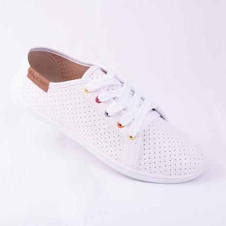 Tenis moleca napa branco branco 38 Menor preço em Tenis moleca napa branco branco 38