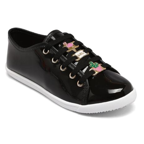 tenis molekinha verniz