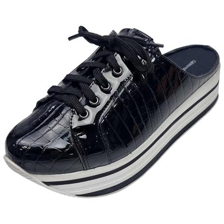 Tênis Mule Plataforma Comfort - Preto - Glamour Pink - Mule Feminino -  Magazine Luiza