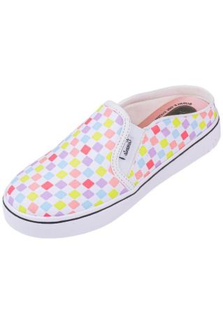 Tênis Mule Quadriculado Colorido Tweenie - Mule Feminino - Magazine Luiza