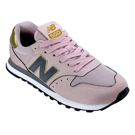 new balance 500 preto e rosa
