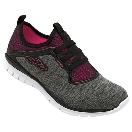 Tênis Olympikus Feminino Esportivo Academia Kiss Cinza Menor preço em Tênis Olympikus Feminino Esportivo Academia Kiss Cinza