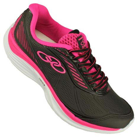 T nis Olympikus Fluence 305 Feminino Cor Preto Pink Menor pre o