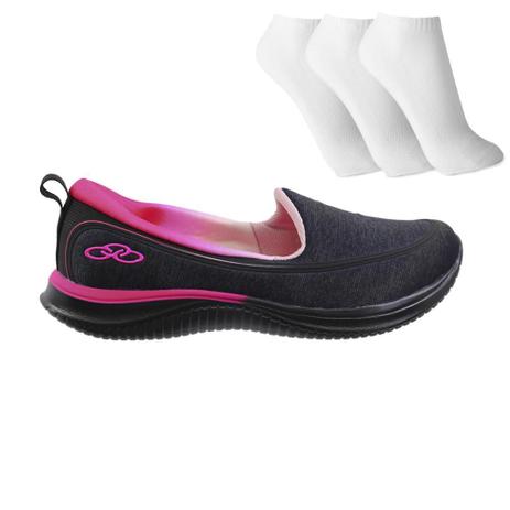 Tênis Olympikus Sunna + 3 Pares de Meia - Tênis Esportivo - Magazine Luiza