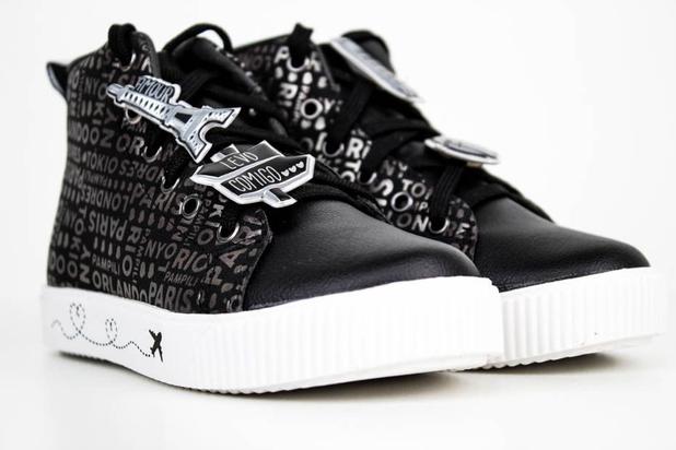 tenis pampili cano alto preto