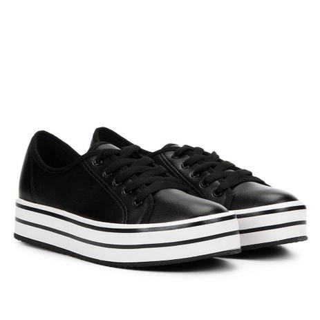 tenis beira rio plataforma preto