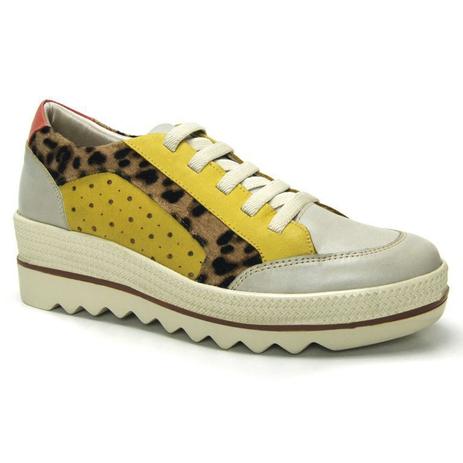 tenis plataforma amarelo