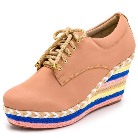 tenis com salto nude